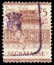 Marca da Bollo del Comune di TORINO su Carta Bianca Sottile di dimensioni 24 x 27 mm