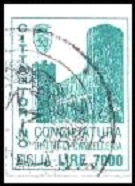 Marca da Bollo del Comune di TORINO su Carta Bianca di dimensioni 22 x 28,5 mm