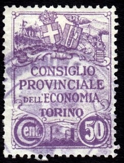 Marca da Bollo del Comune di TORINO su di dimensioni 22,5 x 31 mm