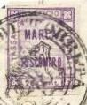 Marca da Bollo del Comune di TORRETTA su Carta Bianca di dimensioni 19 x 22,5 mm