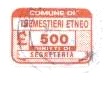 Marca da Bollo del Comune di TREMESTIERI ETNEO su Carta Bianca di dimensioni 20 x 14 mm