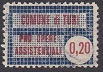 Marca da Bollo del Comune di TURI su Carta Bianca Sottile di dimensioni 27 x 17,5 mm