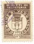 Marca da Bollo del Comune di VADO LIGURE su Carta Bianca di dimensioni 22 x 29 mm