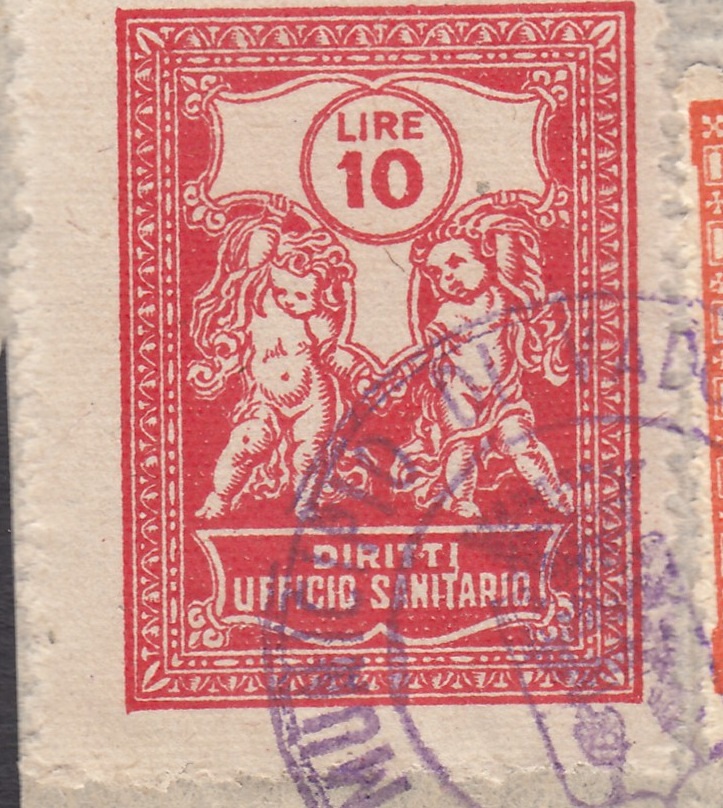 Marca da Bollo del Comune di VADO LIGURE su Carta Bianca di dimensioni 22 x 29,5 mm
