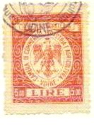 Marca da Bollo del Comune di VERCELLI su Carta Bianca Sottile di dimensioni 23,5 x 29,5 mm