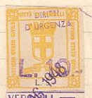 Marca da Bollo del Comune di VERCELLI su Carta Bianca di dimensioni 22 x 30 mm