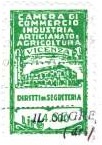 Marca da Bollo del Comune di VICENZA su Carta Bianca di dimensioni 19 x 30,5 mm