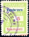 Marca da Bollo del Comune di VIGODARZERE su Carta Bianca di dimensioni 18,5 x 26 mm