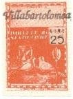 Marca da Bollo del Comune di VILLA BARTOLOMEA su Carta Bianca Sottile di dimensioni 22 x 32 mm