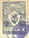 Marca da Bollo del Comune di VOLTERRA su Carta Bianca di dimensioni 22,5 x 30 mm